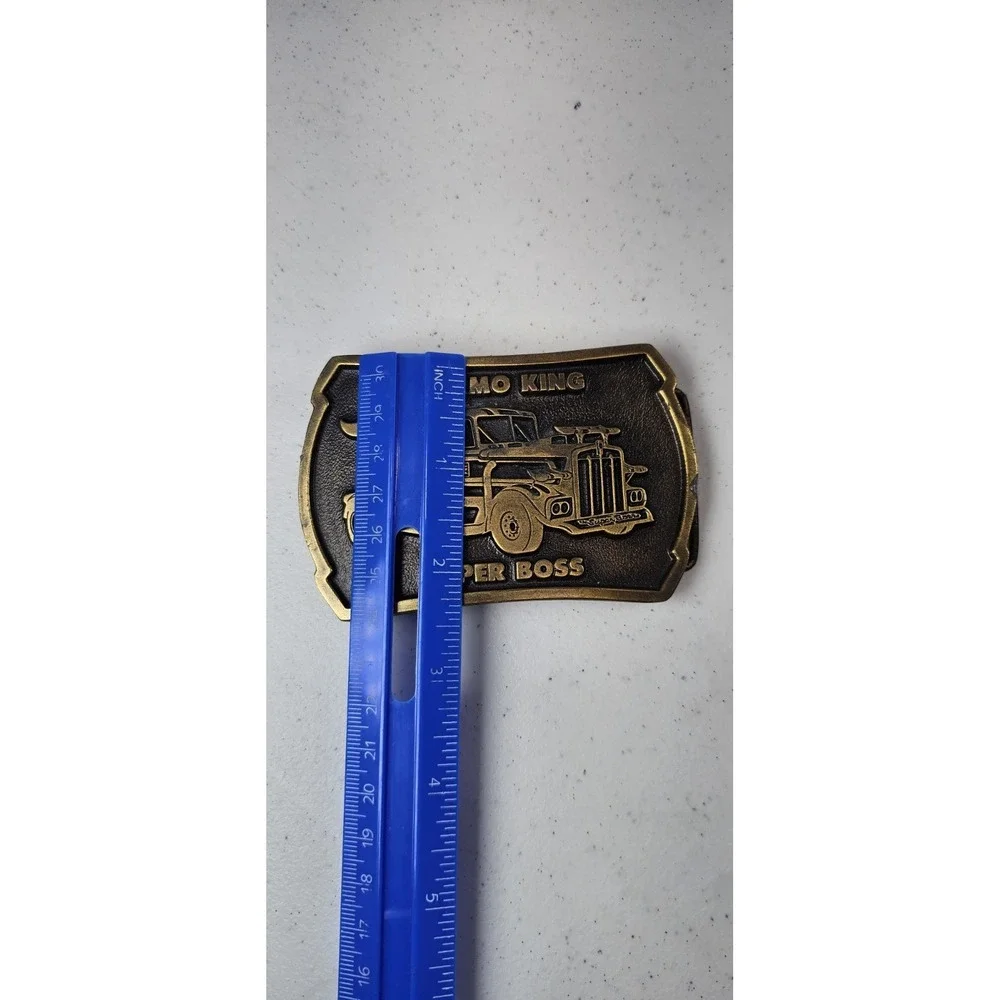VTG Thermo King Super Boss Belt Buckle Indiana Metal Craft Kenworth IMC.NOX629‎